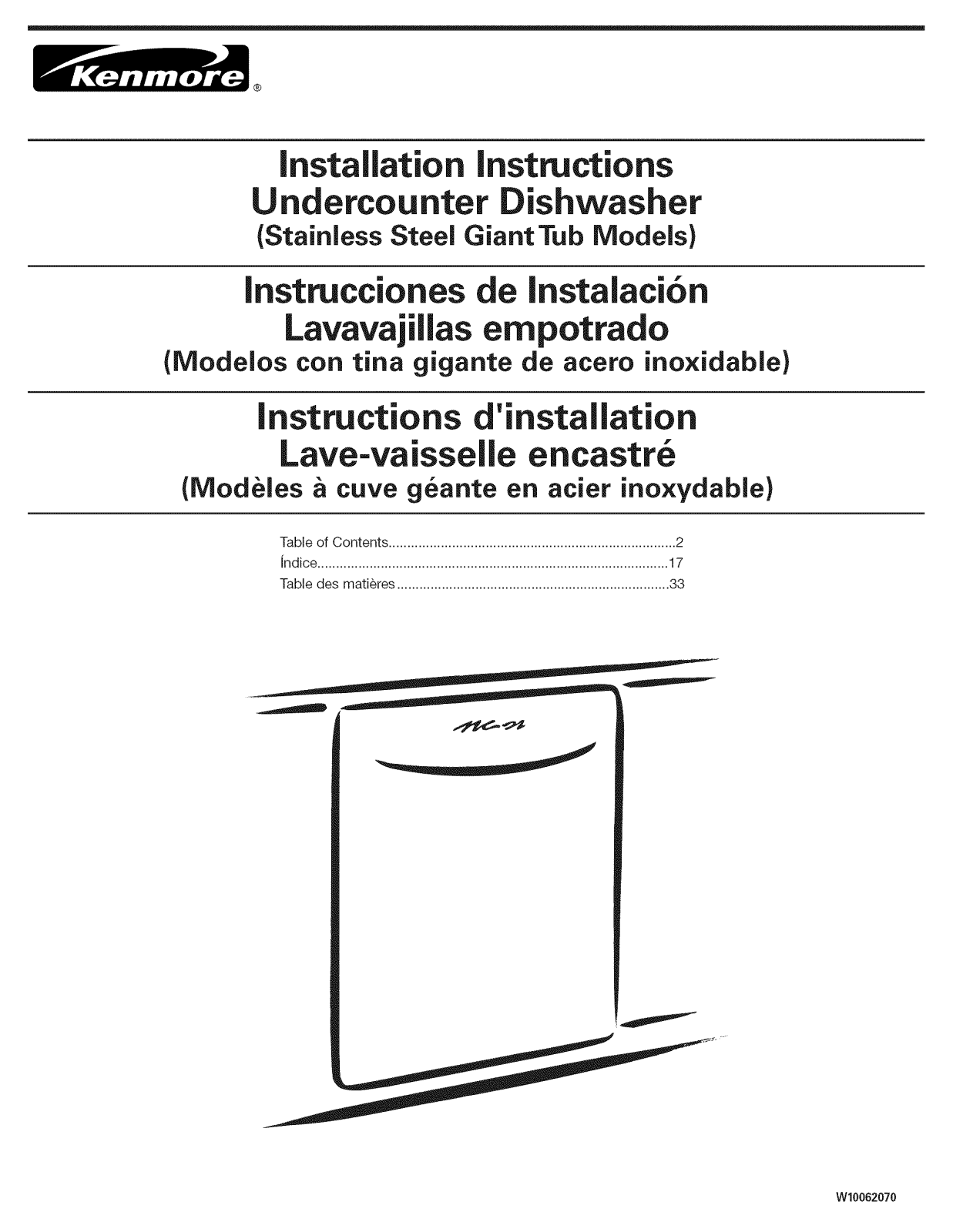 Kenmore Elite 66577972K701, 66577972K702, 66577969K701, 66577969K702, 66577962K703 Installation Guide - ManualMachine.com