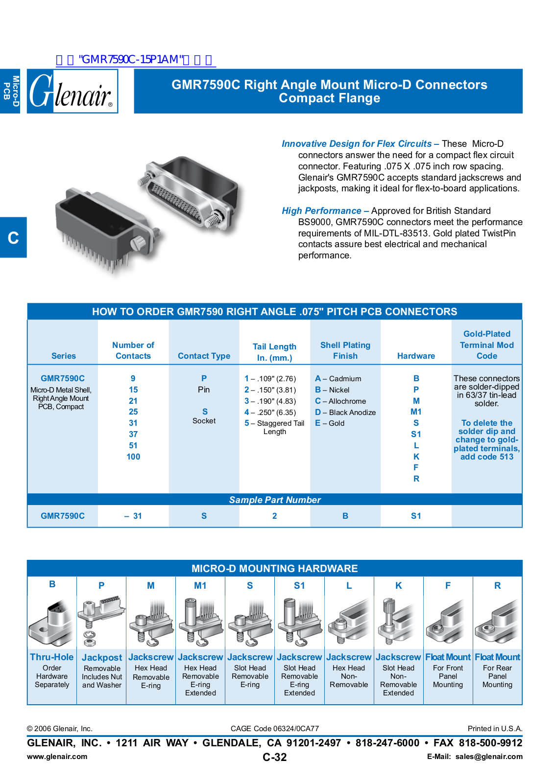 Glenair GMR7590C Service Manual