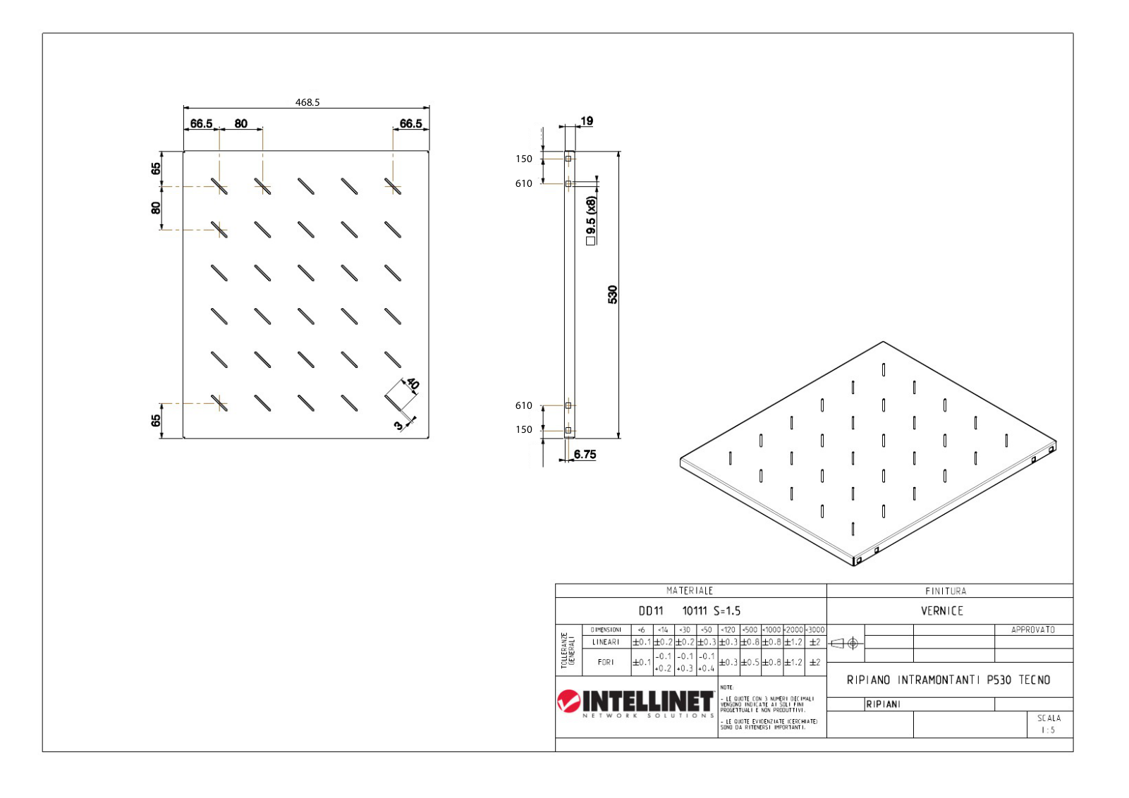 Intellinet I-CASE TRAY-F800BK Drawing - ManualMachine.com