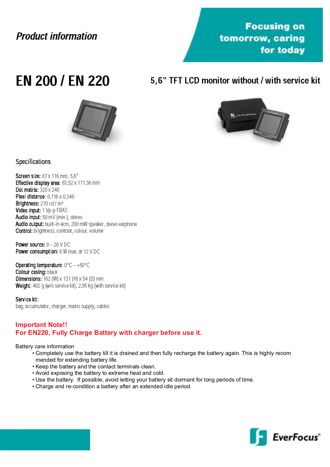 EverFocus EN 200 User Manual