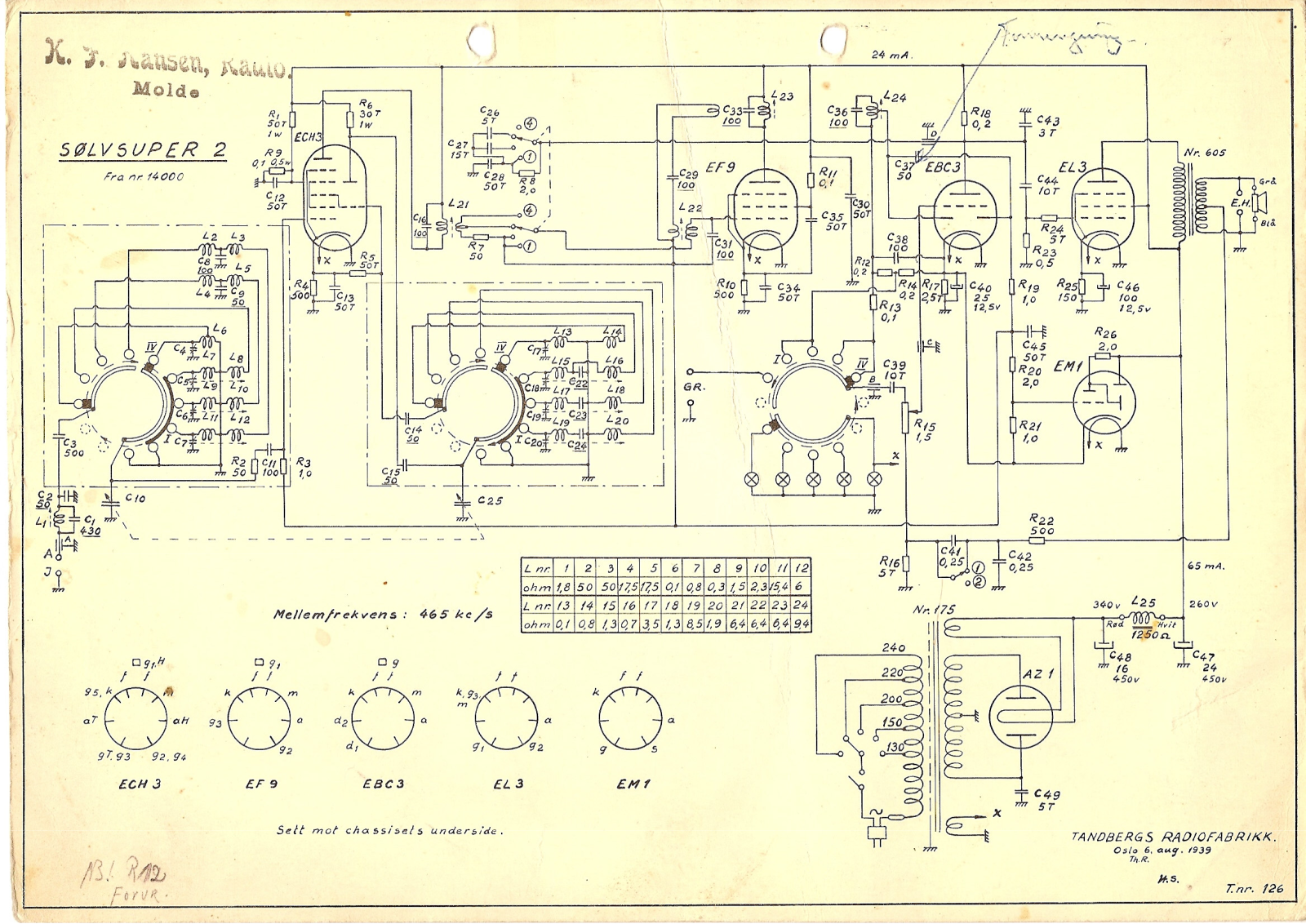 Tandberg Solvsuper 2 Schematic