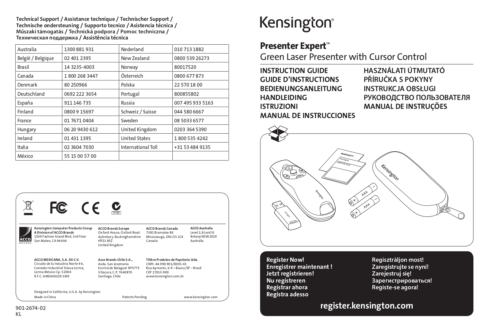 Kensington K72426EU User Manual