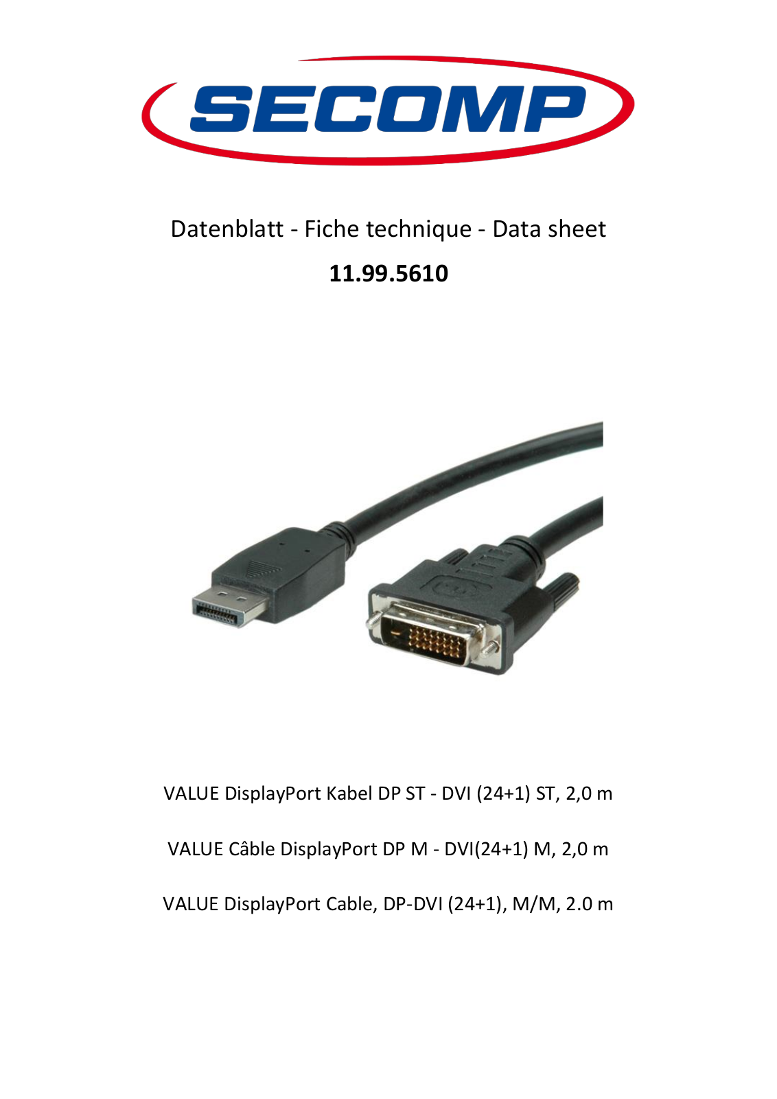 Roline 11995610 User Manual