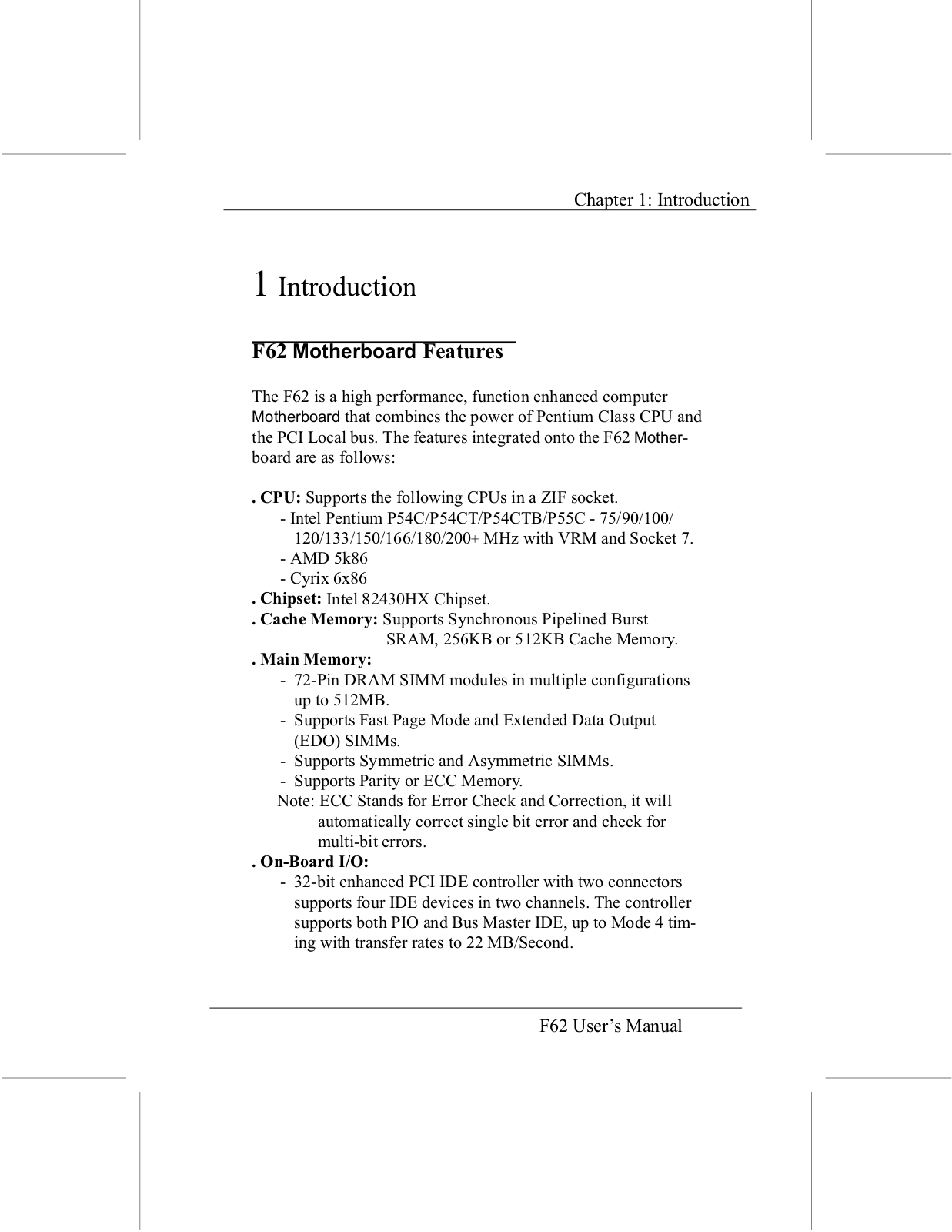 Epox F62 User Manual