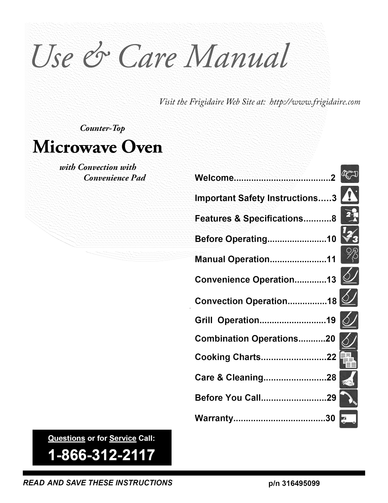 Frigidaire CFCT1278LS Owner’s Manual