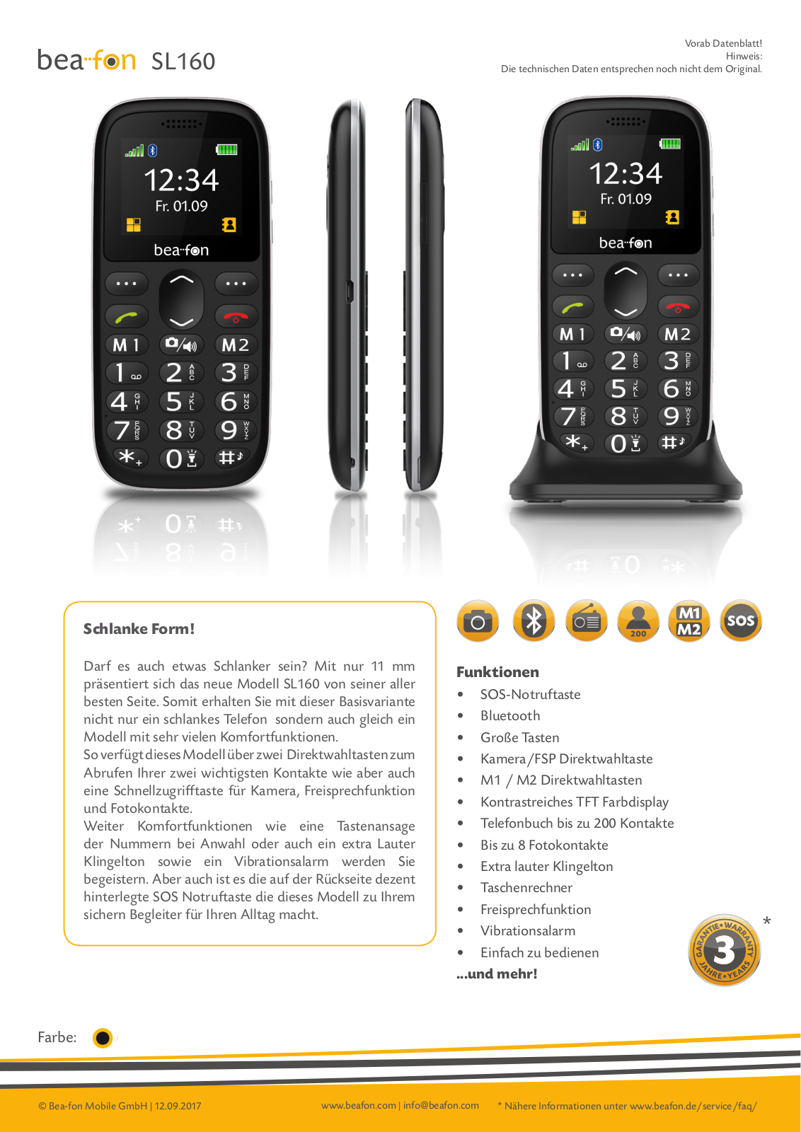 Bea-fon SL160 User Manual