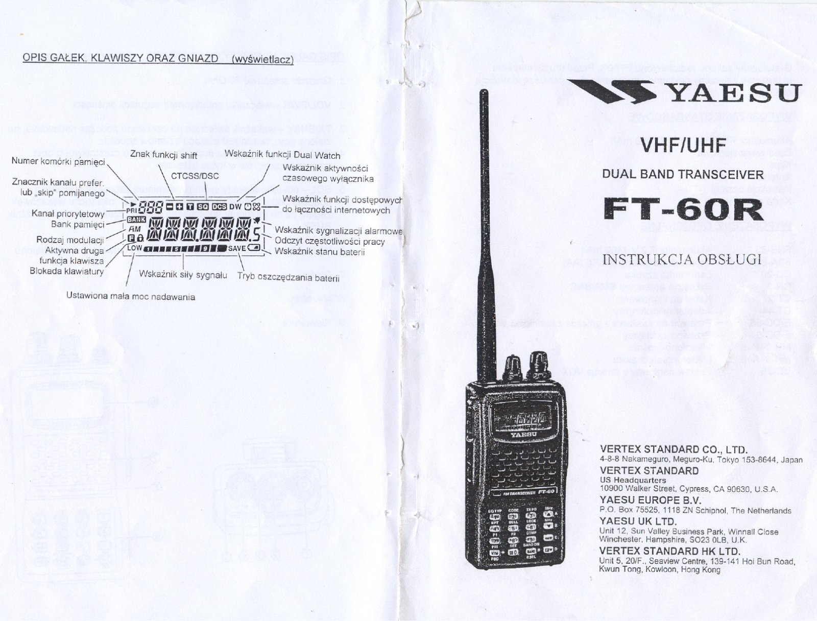 Yaesu FT-60R User Manual