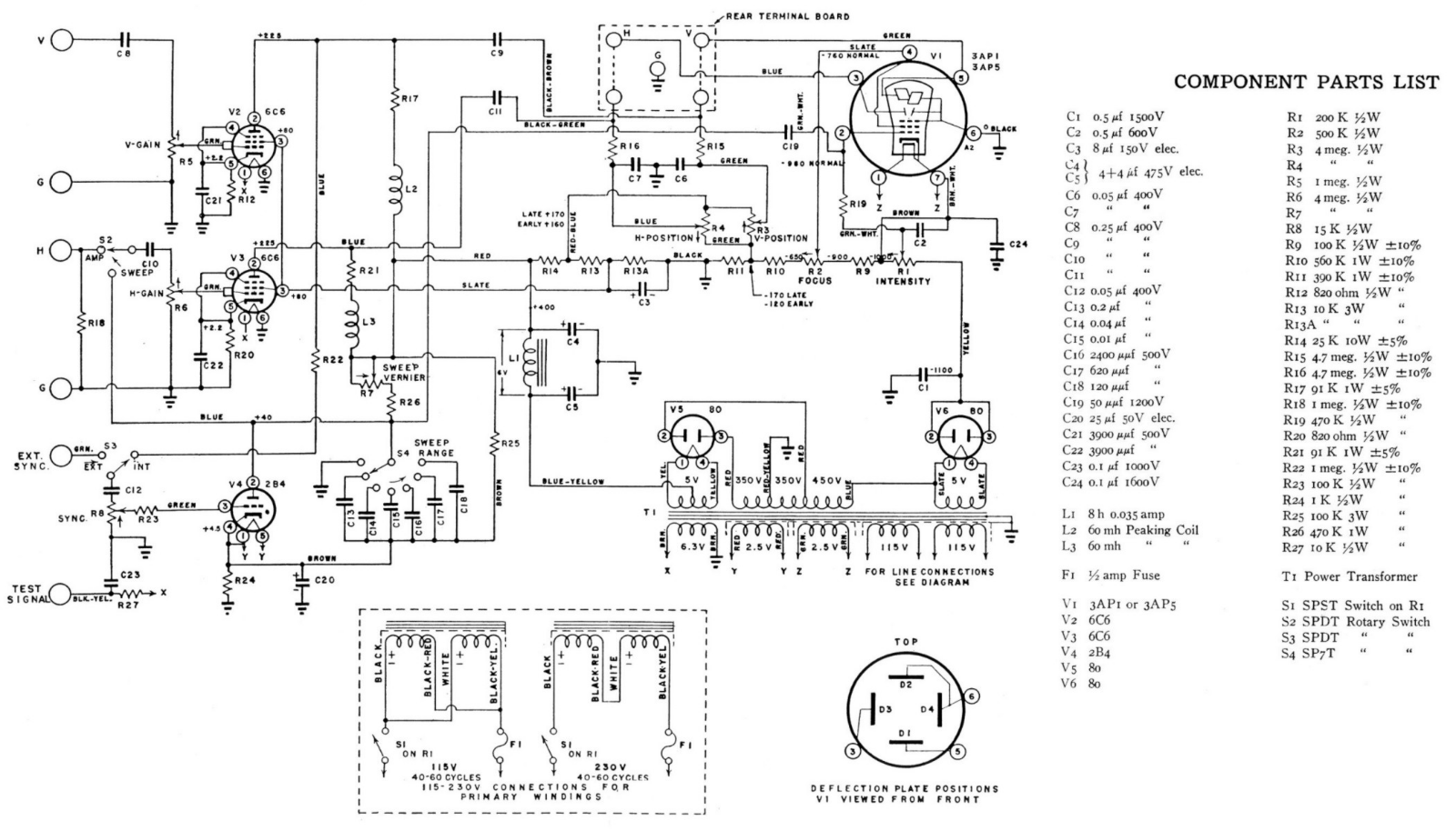 Dumont 164e schematic