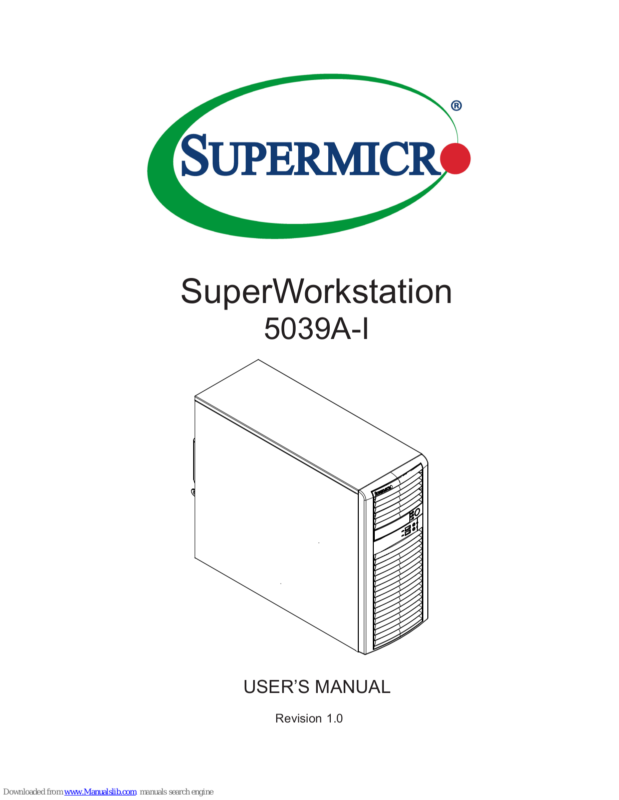 Supermicro SuperWorkstation 5039A-I User Manual