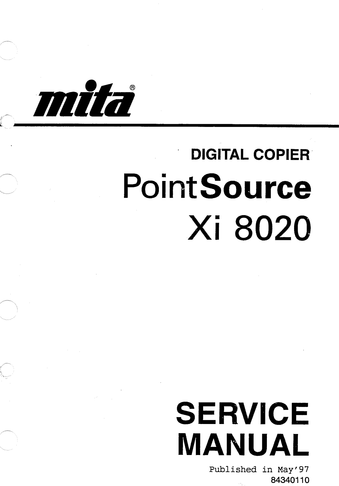 Mita-Kyocera Xi-8020 Service Manual