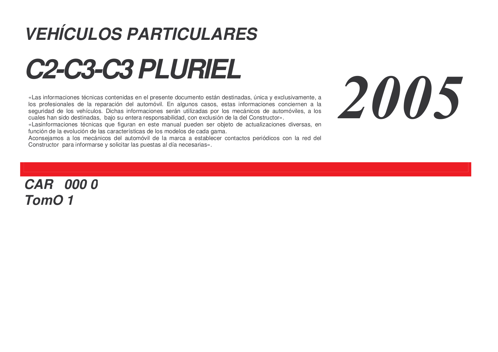 citroen C2 (2005) Workshop manual - ManualMachine.com