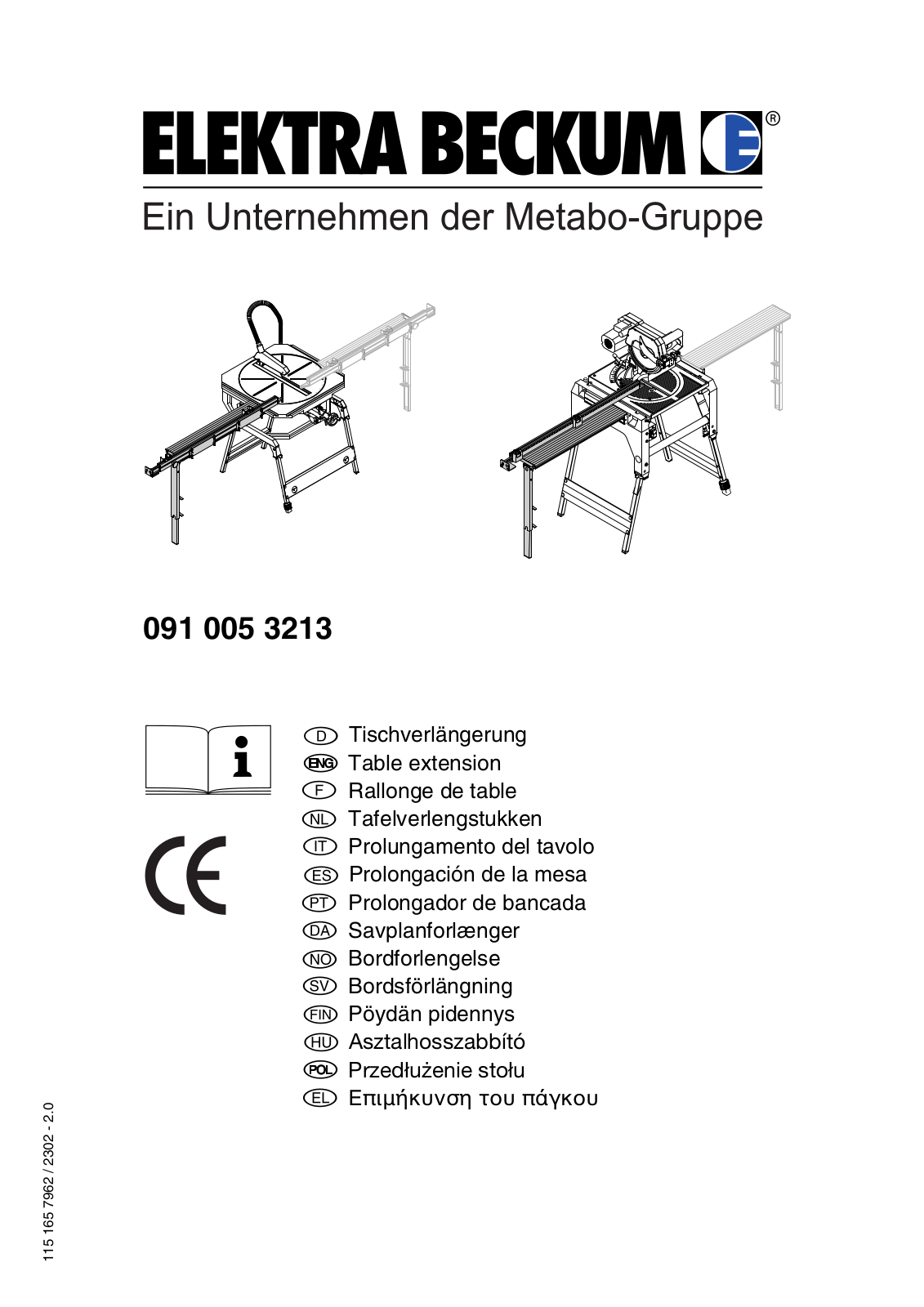 Elektra Beckum 091 005 3213 User guide - ManualMachine.com