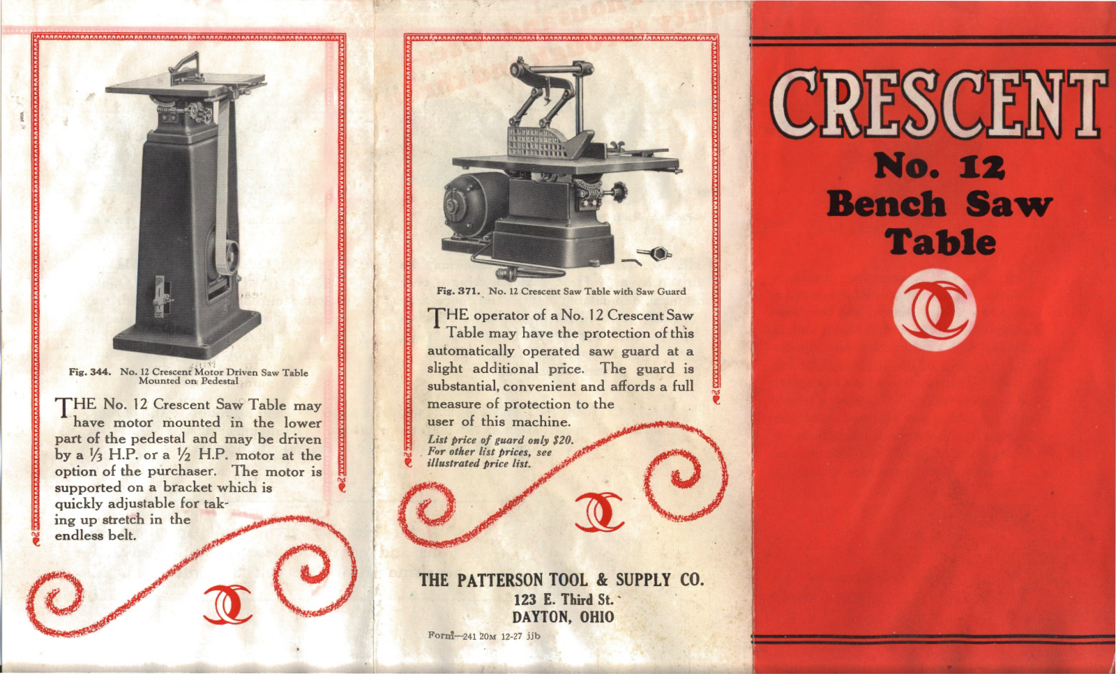 Crescent Machine No. 12 Bench Saw Table Table Saws - ManualMachine.com