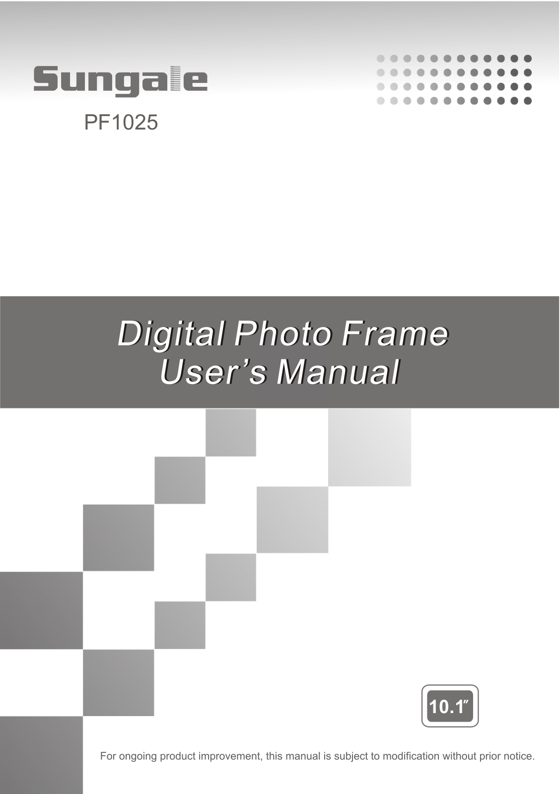 Sungale PF1025 User Manual