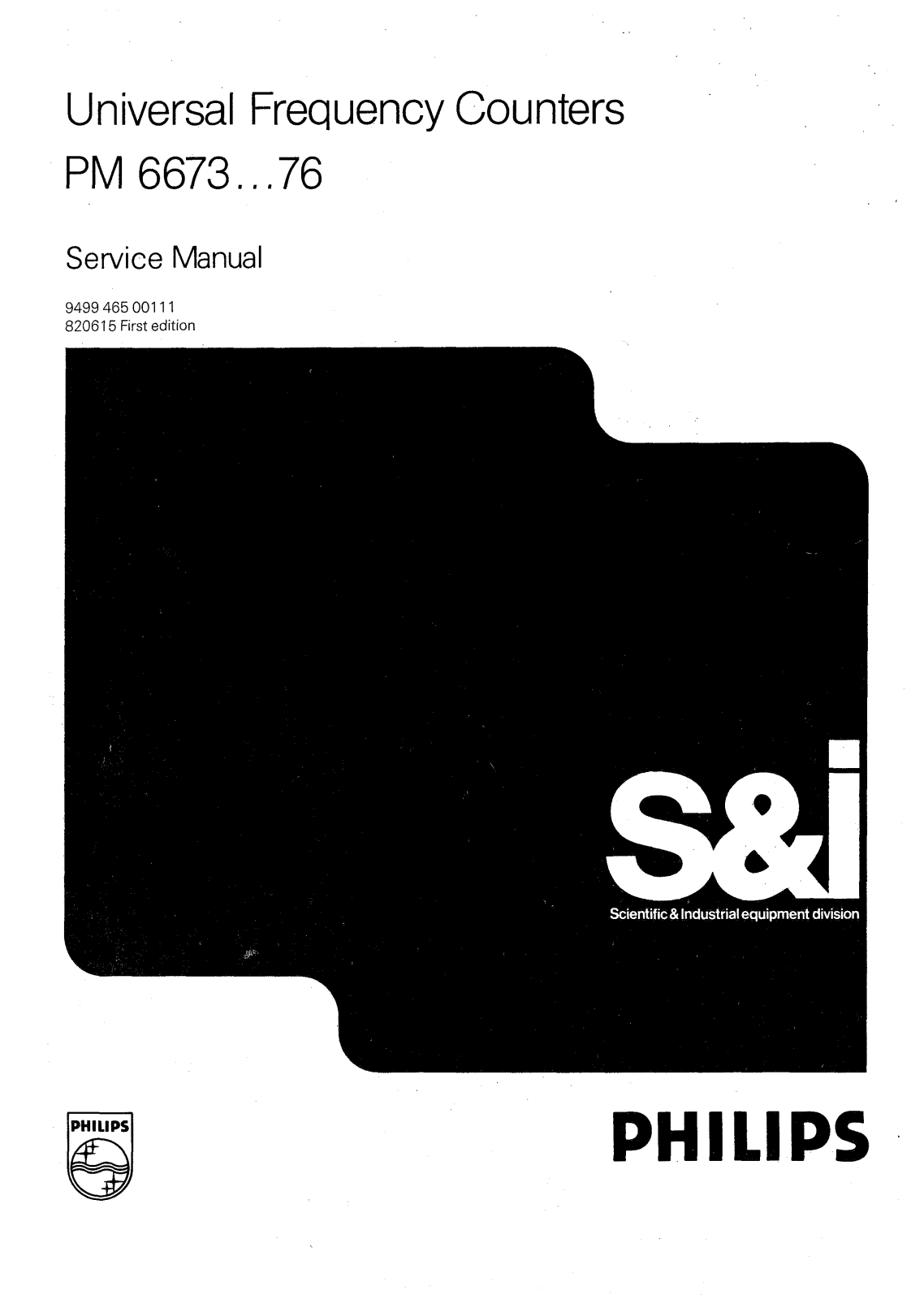 Philips PM-6676, PM-6673 Service Manual