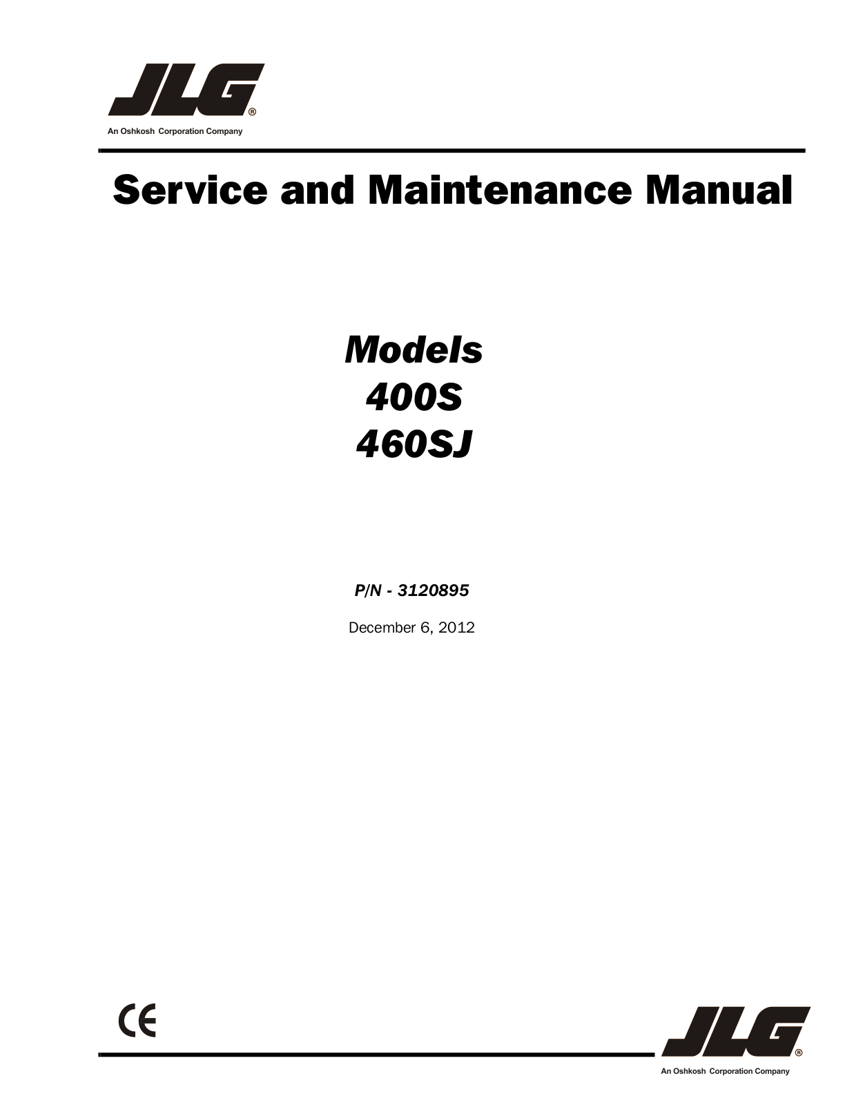 JLG 460SJ Service Manual