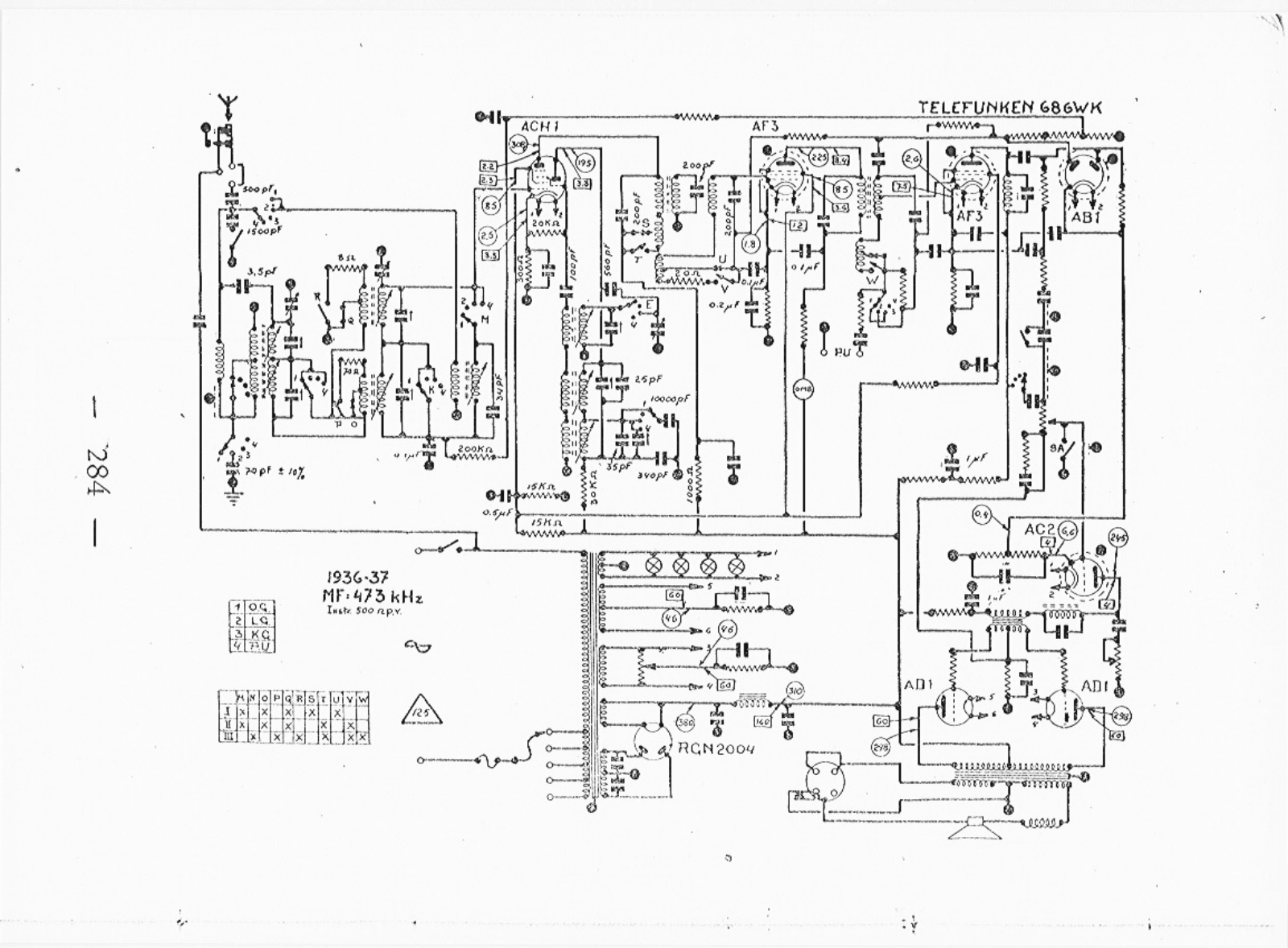 Telefunken 686-GWK Schematic