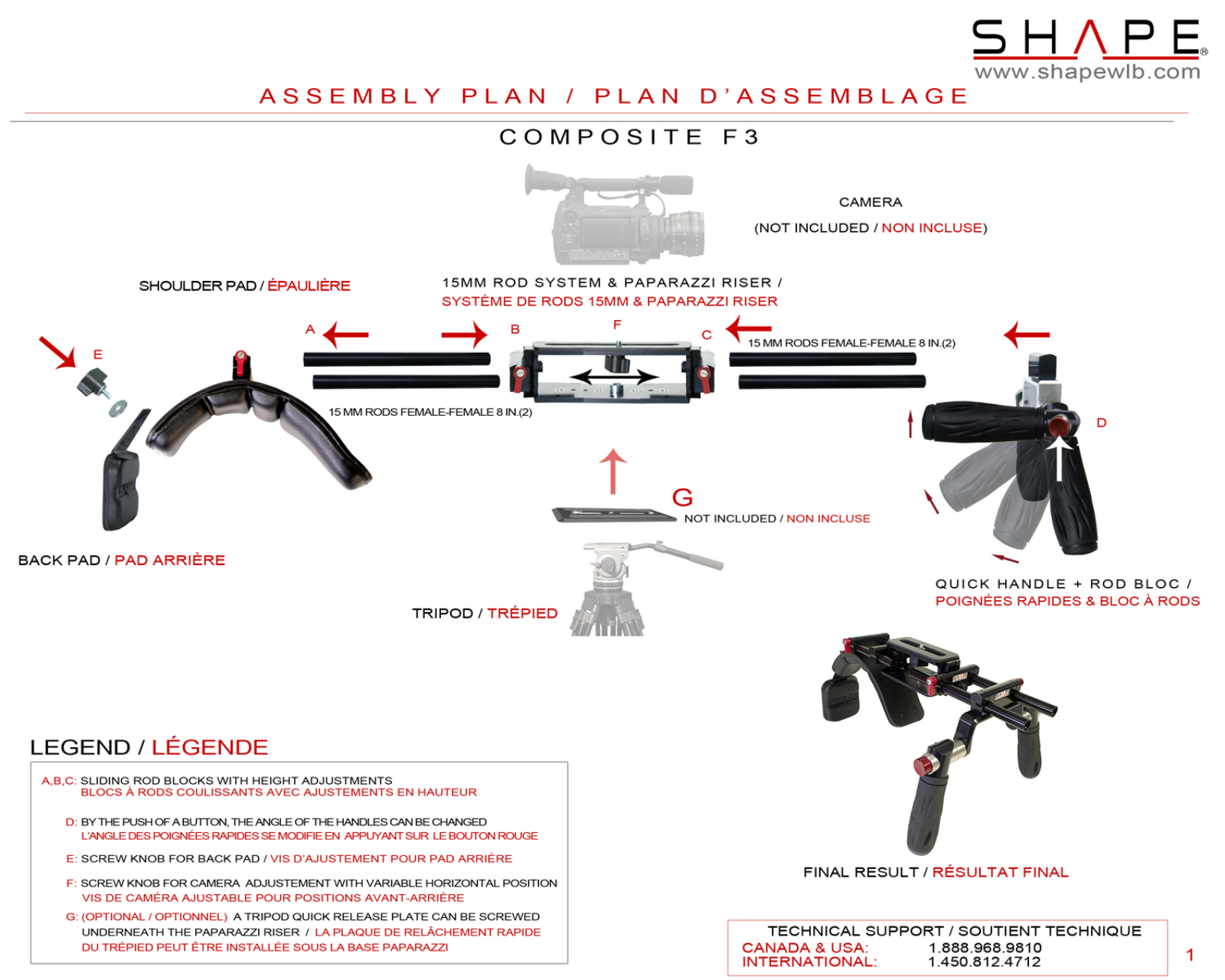 SHAPE COMPOF3 User manual