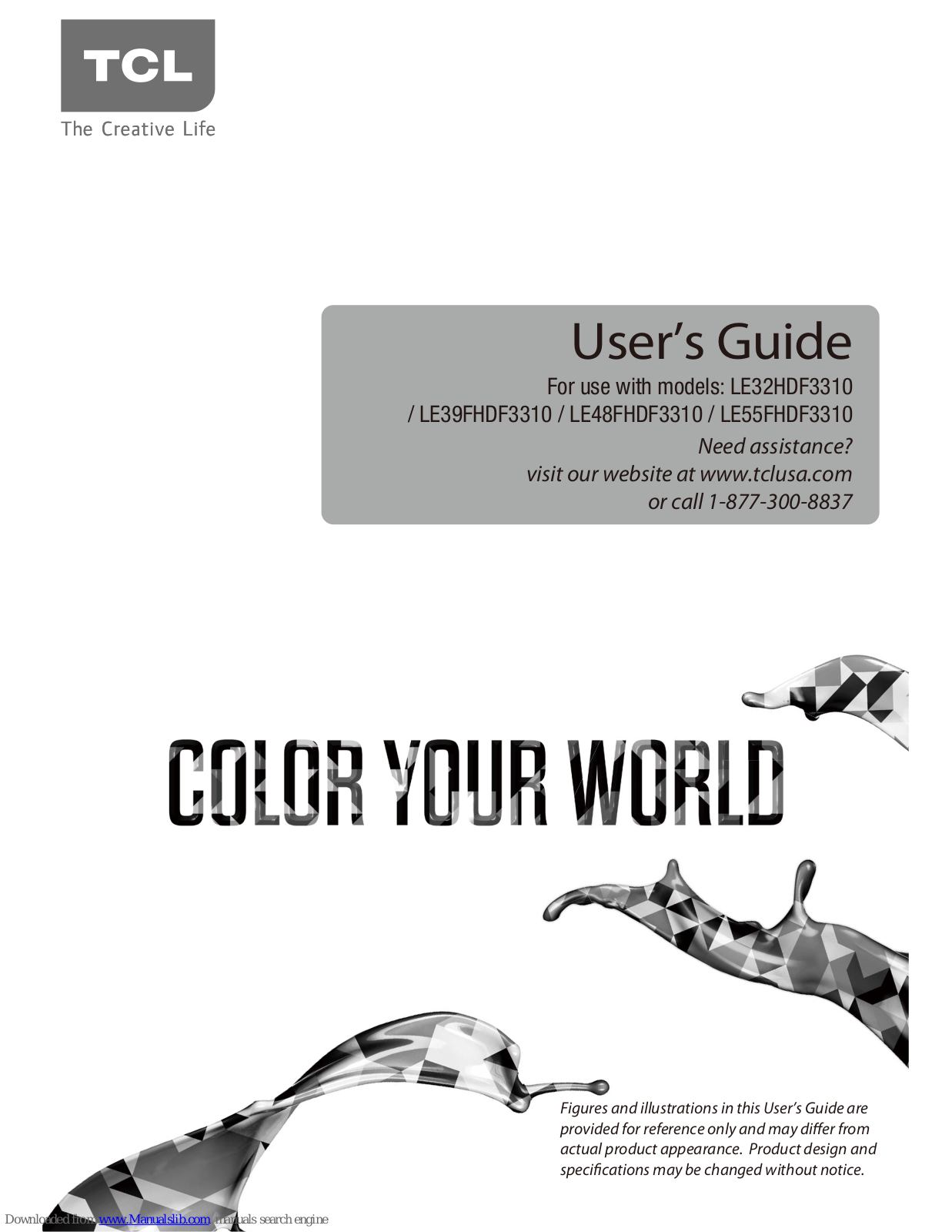 TCL LE32HDF3310, LE55FHDF3310, LE39FHDF3310, LE48FHDF3310 User Manual