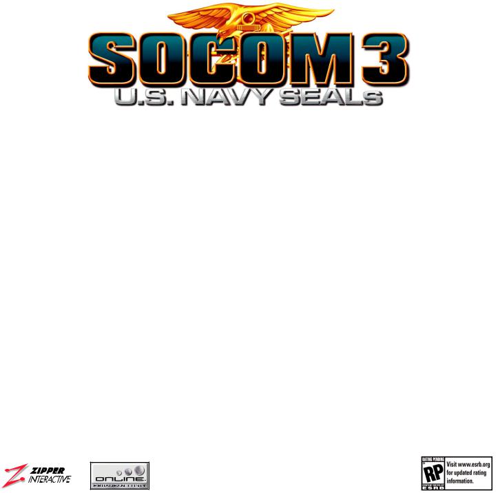 Sony SOCOM 3 User Manual