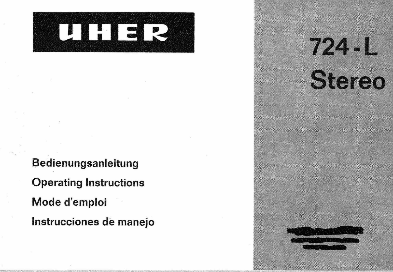 Uher 724-L Stereo Owners manual