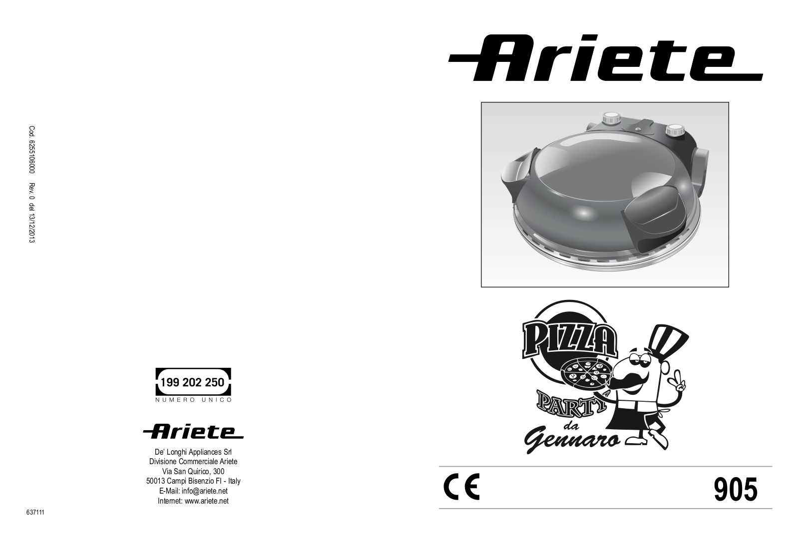 Ariete 905 User Manual