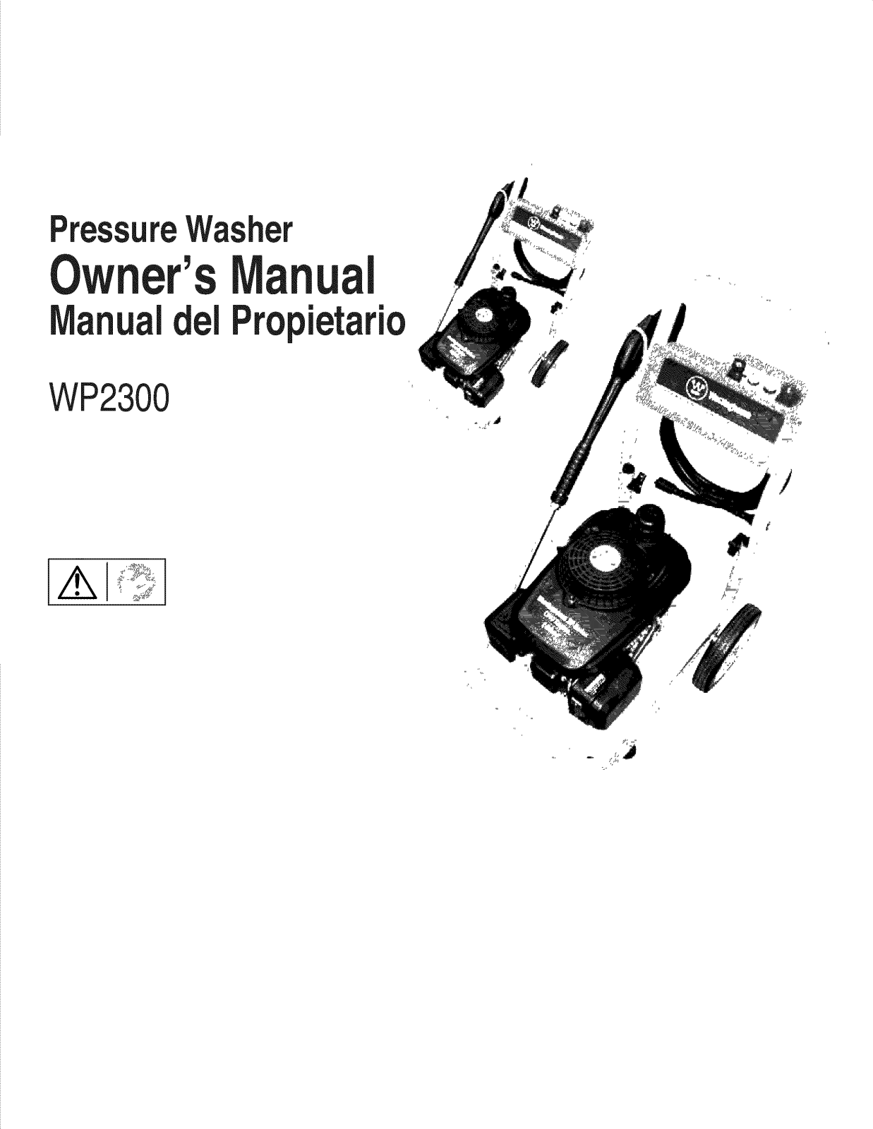 Westinghouse WP2300 Owner’s Manual