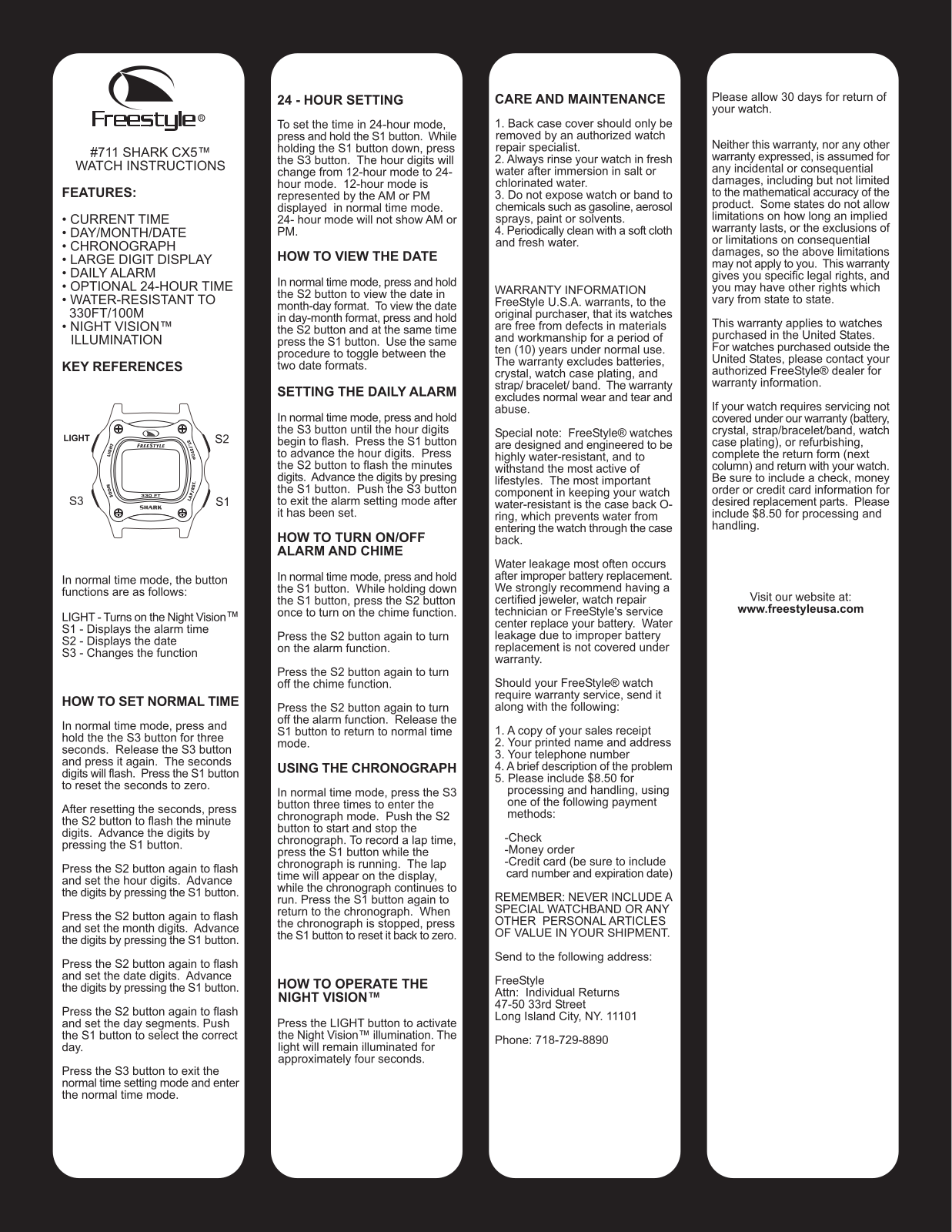 Freestyle 711 User Manual