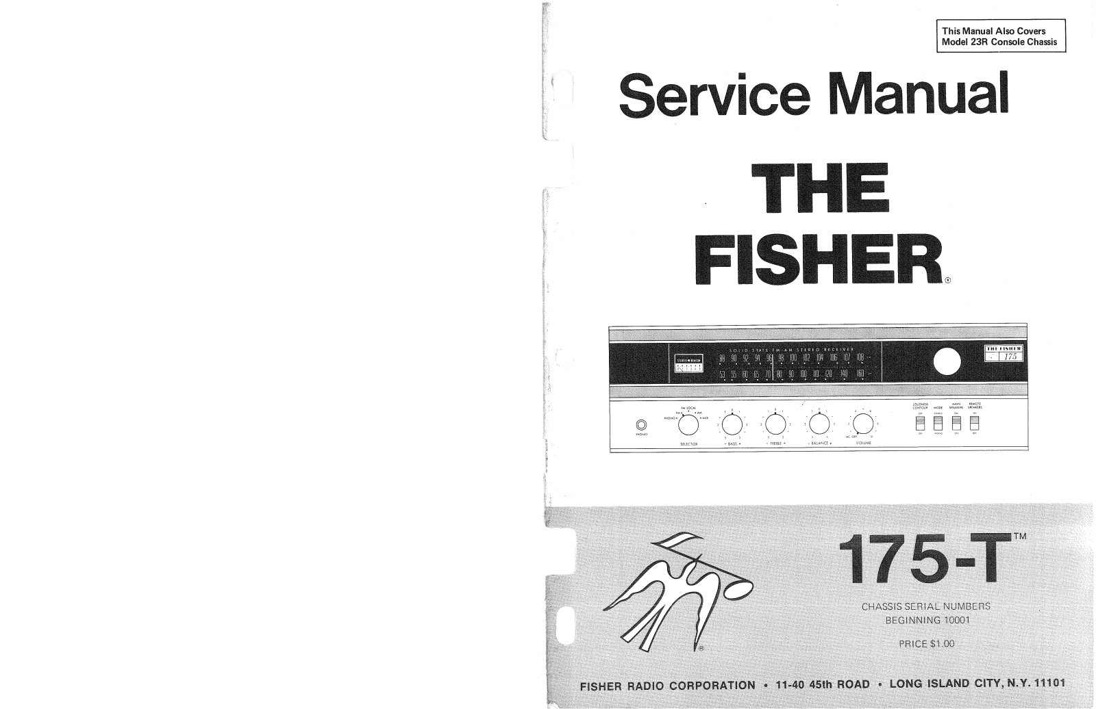 Fisher 175-T Service manual