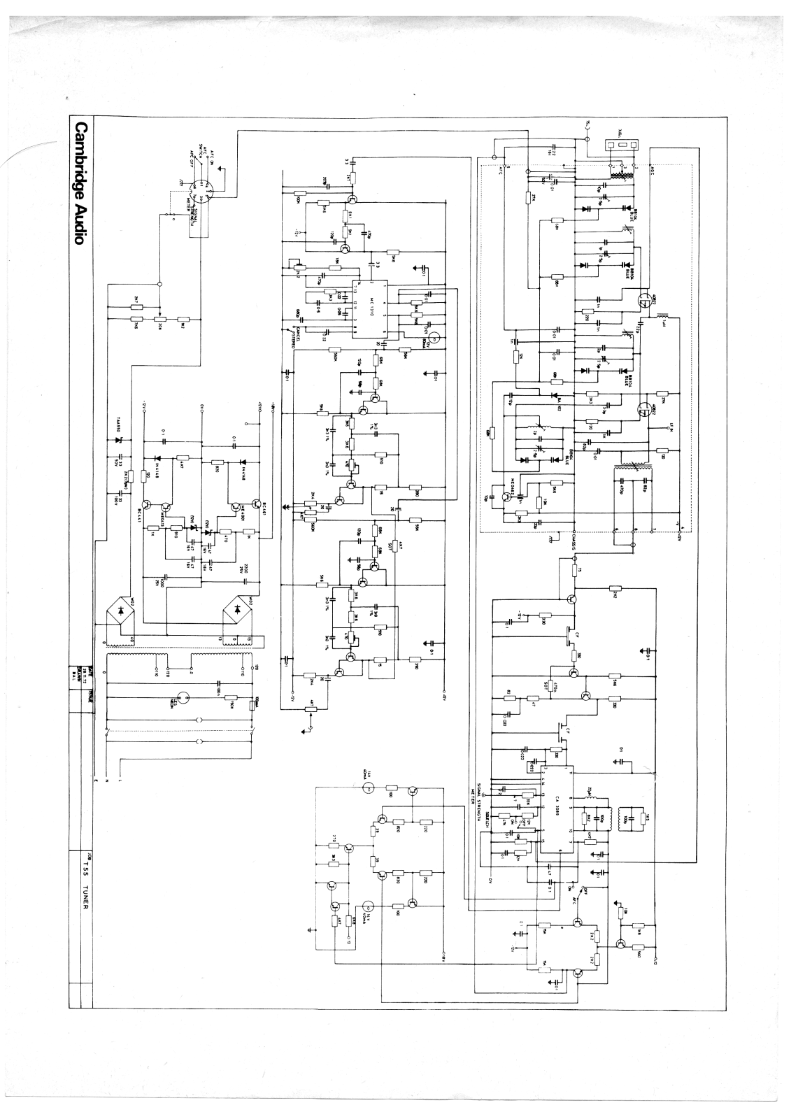 Cambridge Audio T-55 Schematic