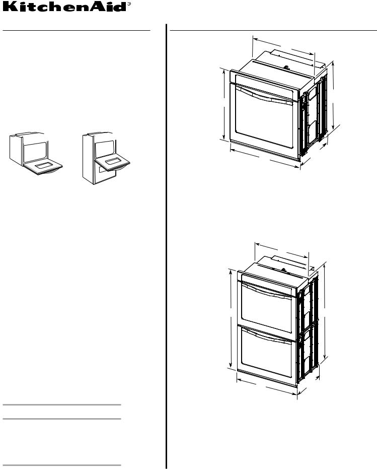 Kitchenaid KEBS179BWH, KEBS179BBL, KEBK101BBL, KEBK101BSS, KEBK171BBL Dimension Guide