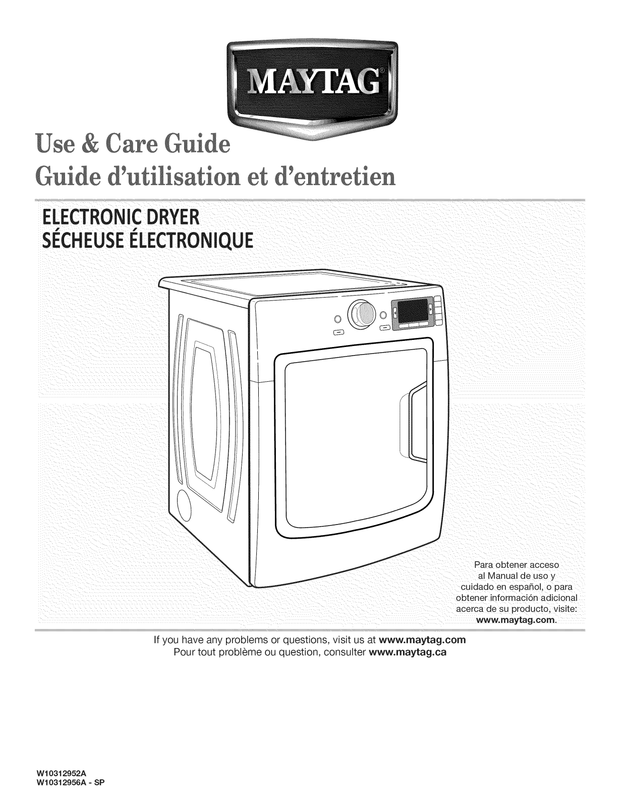 Maytag YMED9000YG0, YMED9000YG1, YMED9000YG2, YMED9000YG3, YMED9000YR0 Owner’s Manual