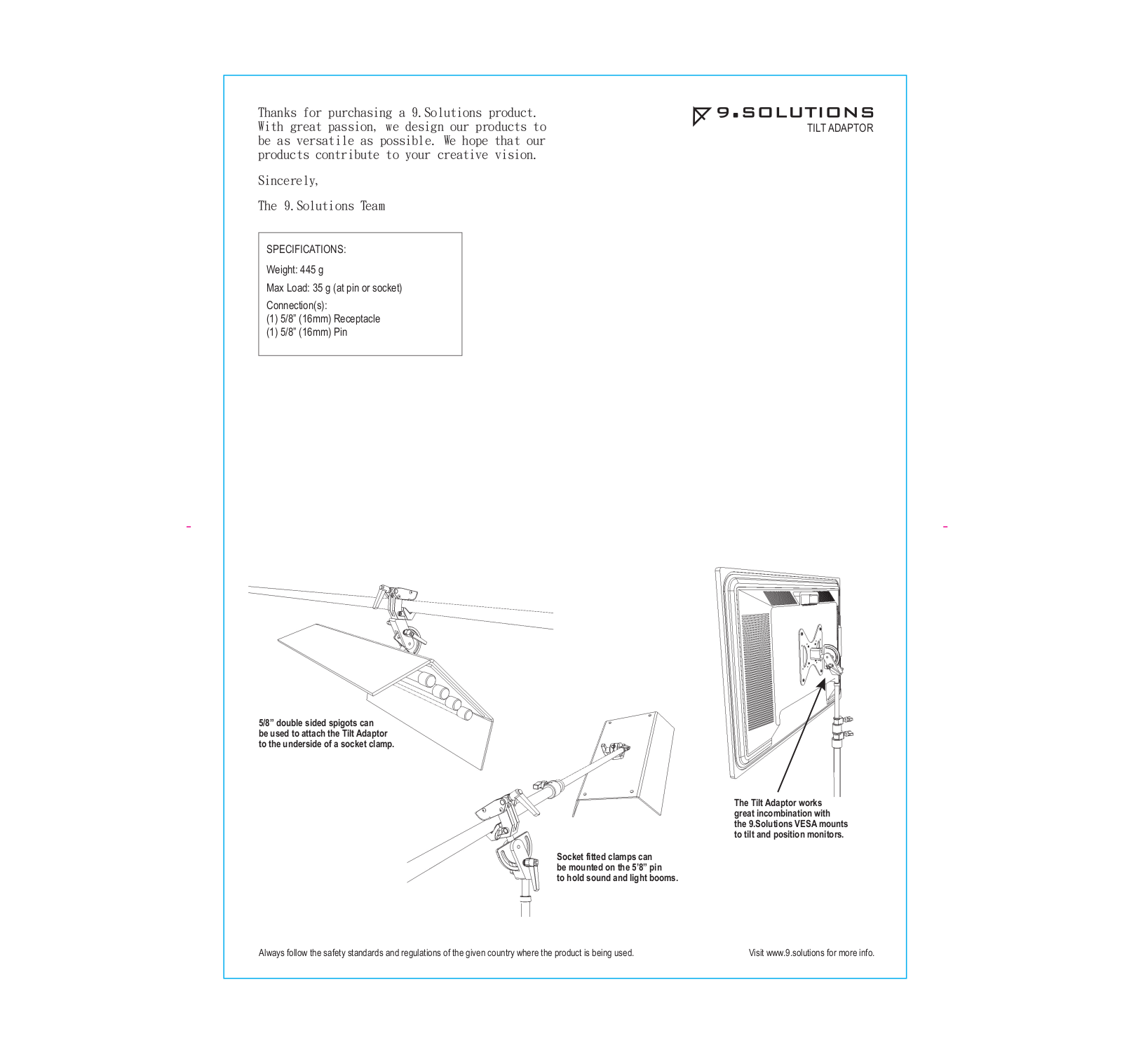 9.Solutions TILT ADAPTOR User guide - ManualMachine.com