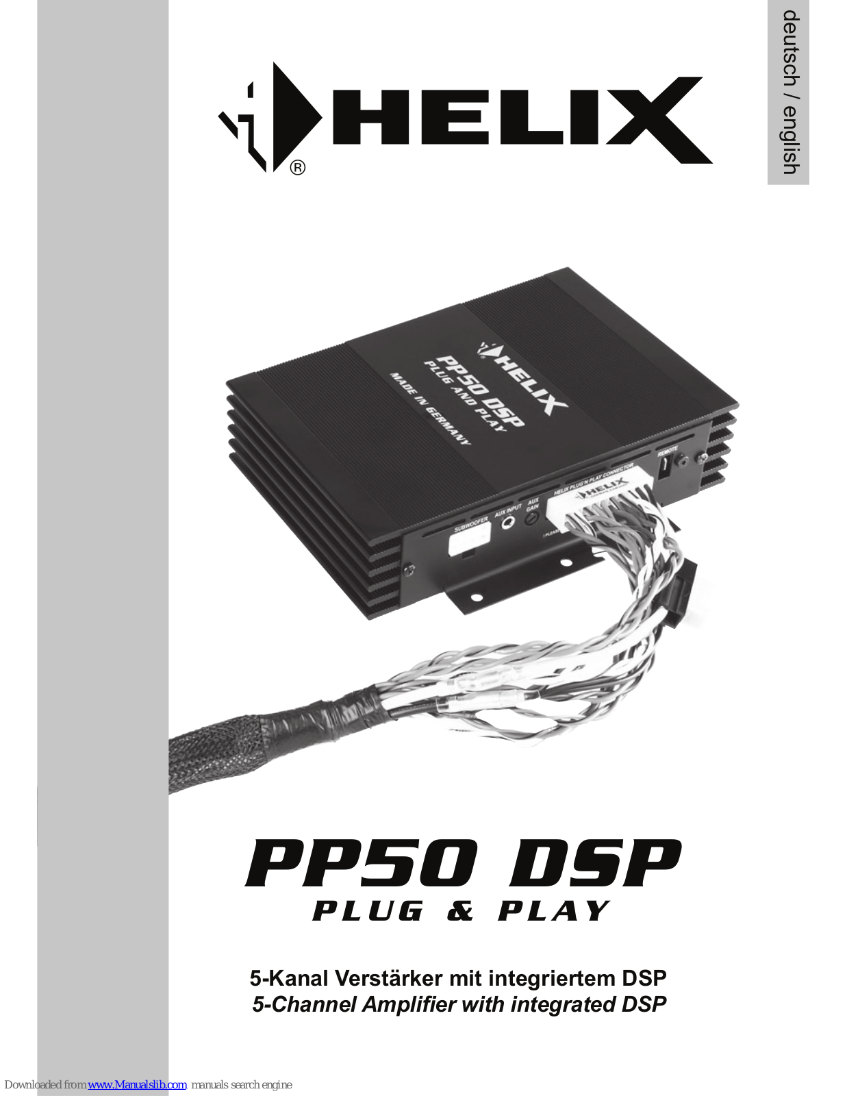 HELIX PP50 DSP PLUG & PLAY User Manual