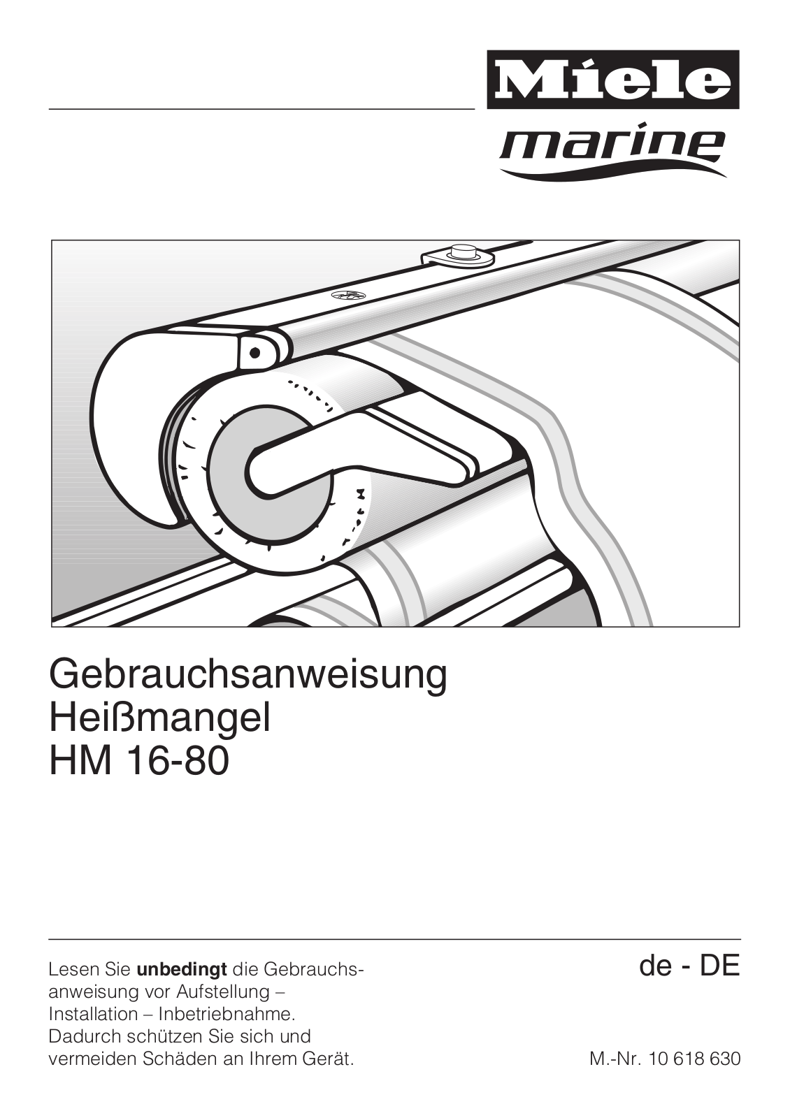 Miele HM 16-80 User manual