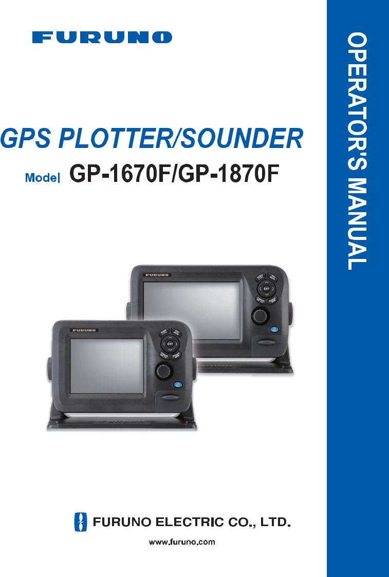 Furuno GP1670F, GP1870F Operator's Manual