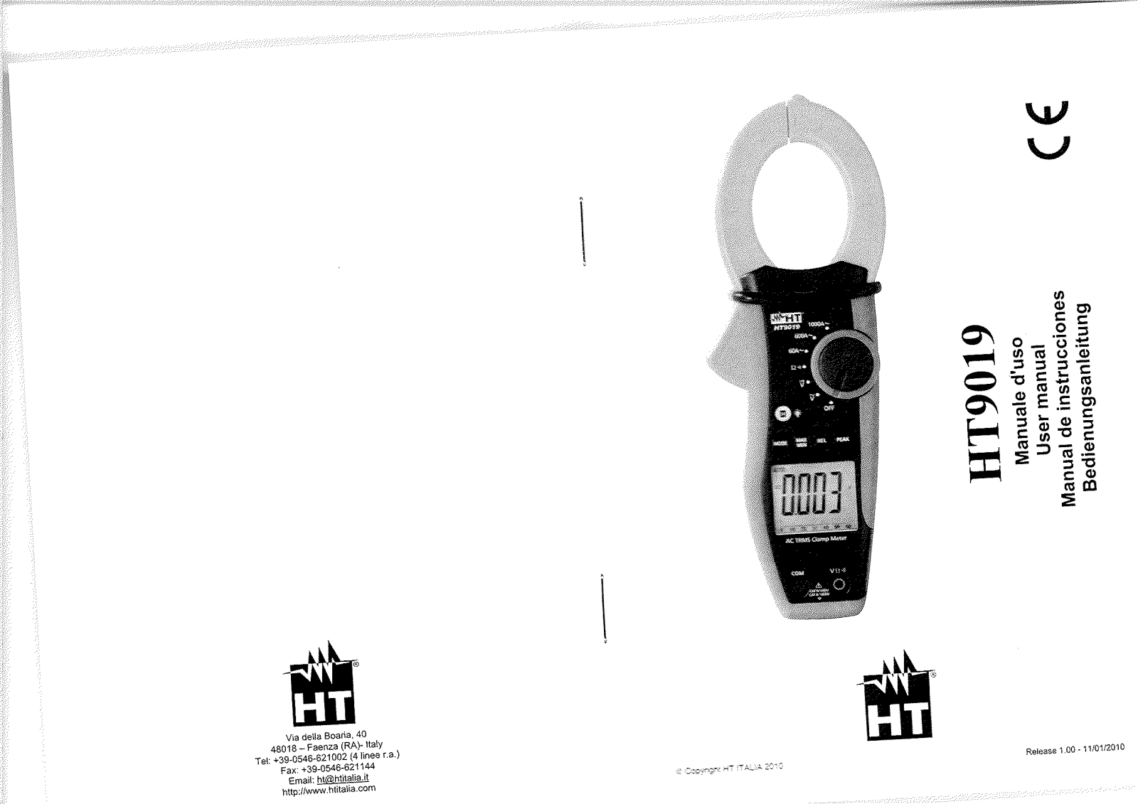 HT Instruments HT9019 User guide