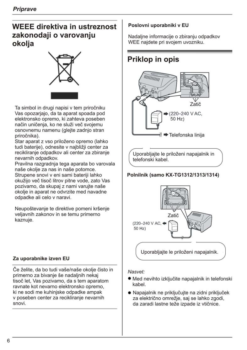 Panasonic KX-TG1313E, KX-TG1312E, KX-TG1311E, KX-TG1314E User Manual