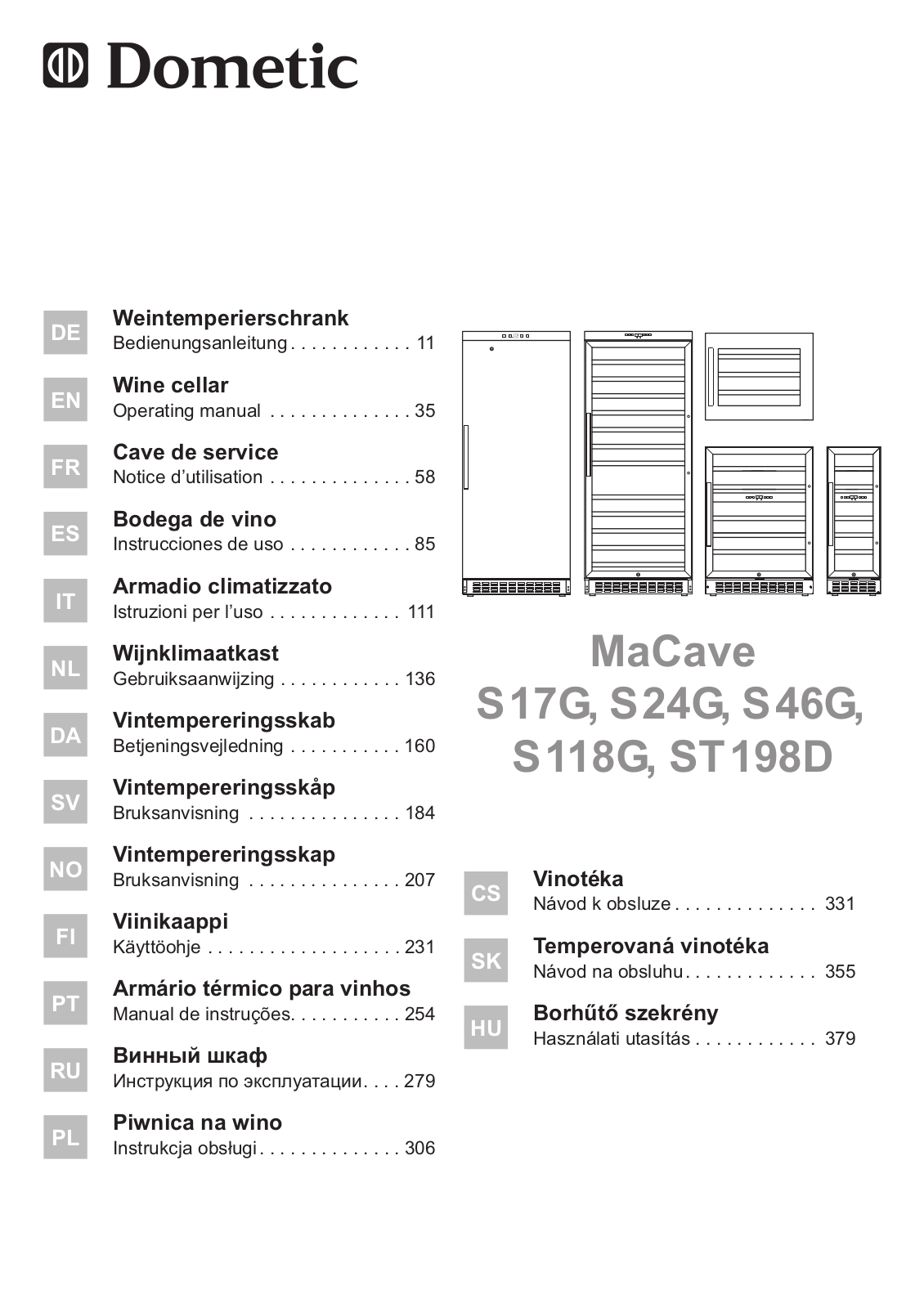 Dometic S118G User Manual