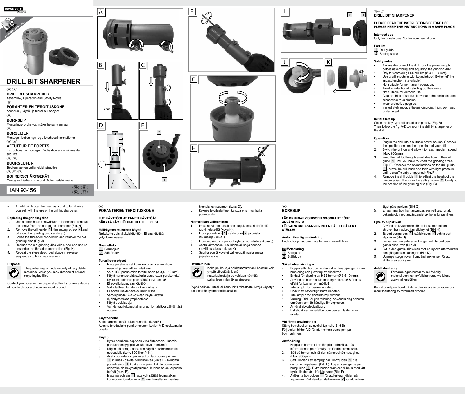 Powerfix Z31809 User Manual