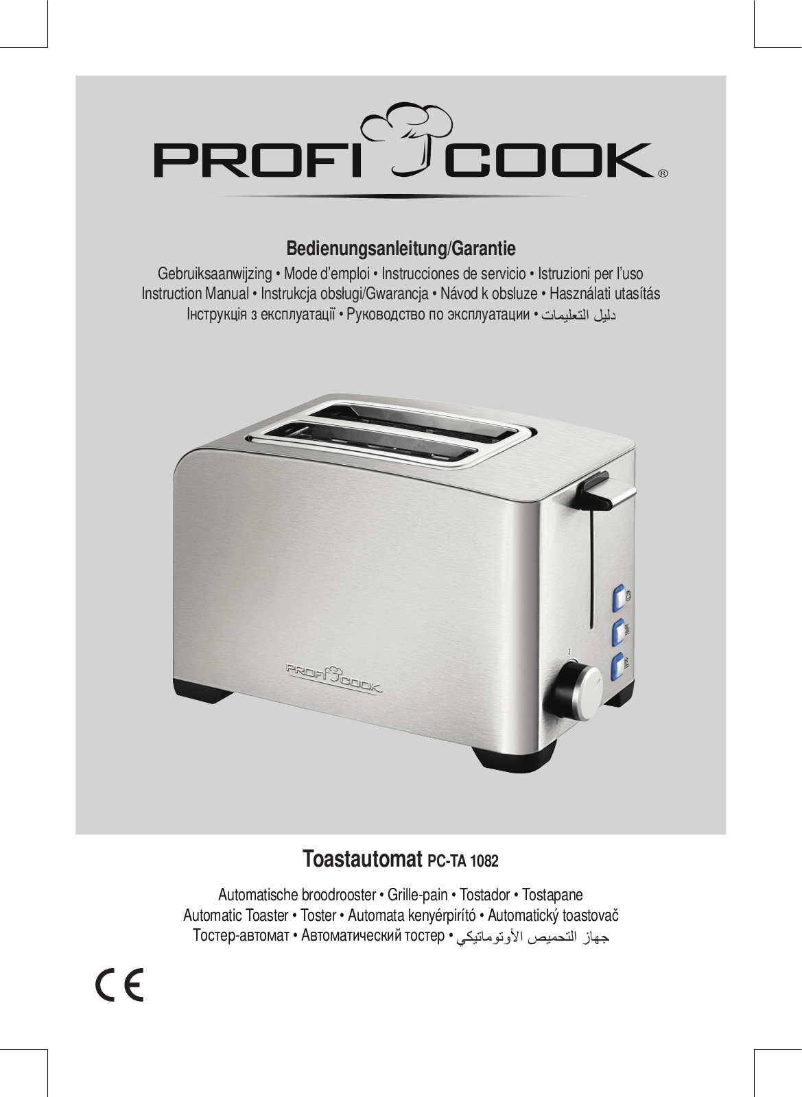 ProfiCook PC-TA 1082 operation manual