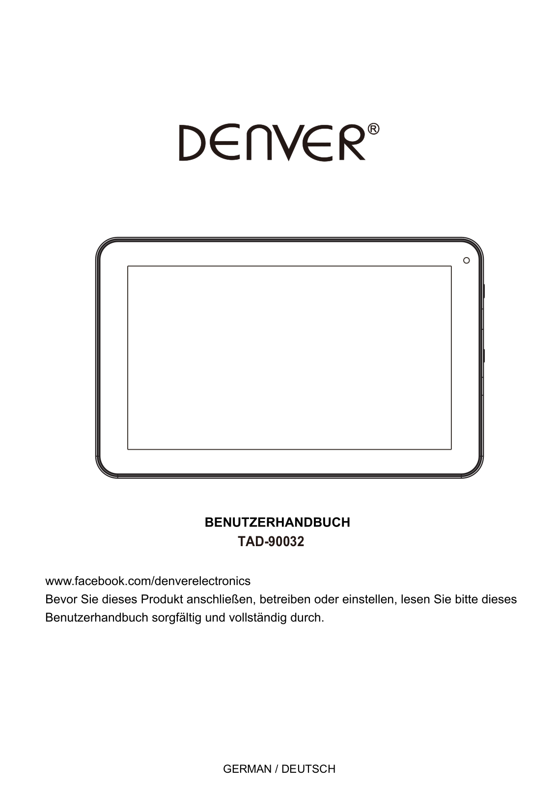 Denver TAD-90032 User Manual