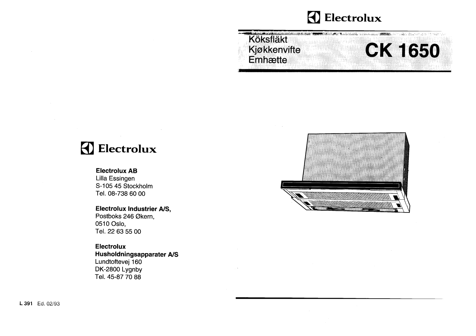 AEG CK1650 User Manual