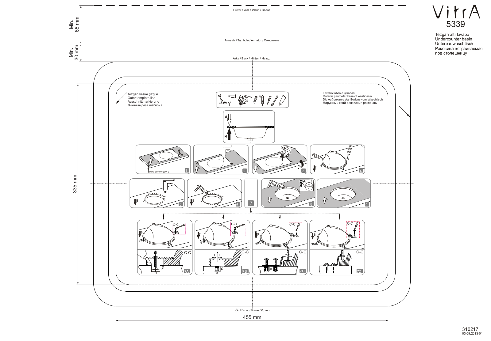 Vitra 5339B003-0012 Installation - ManualMachine.com