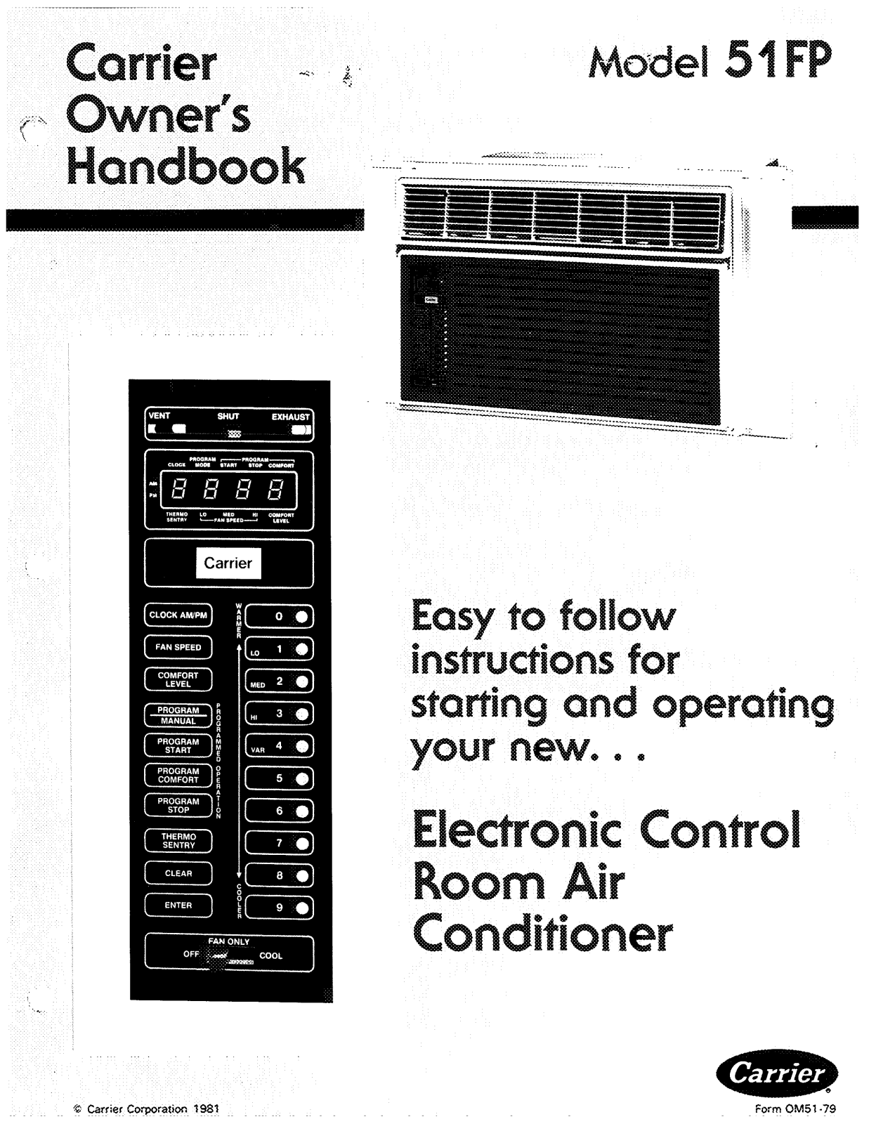 Carrier 51FP User Manual