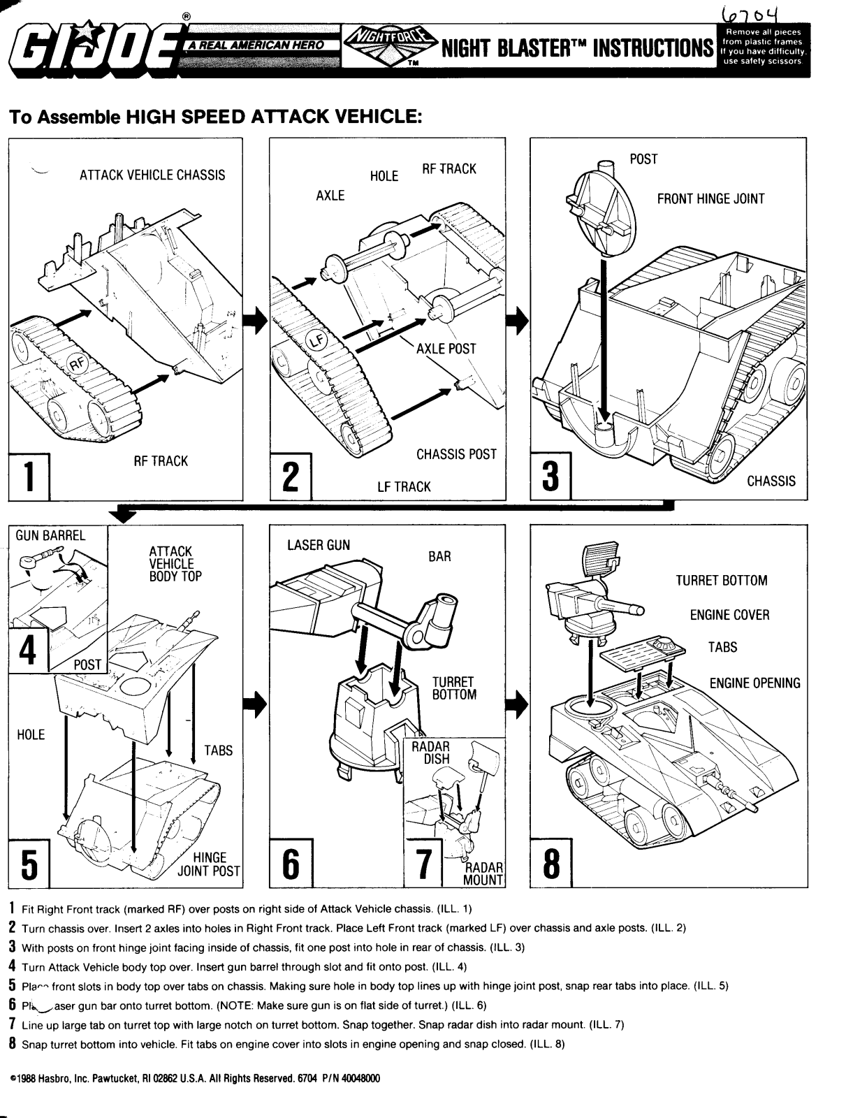 HASBRO GIJoe NightBlaster User Manual