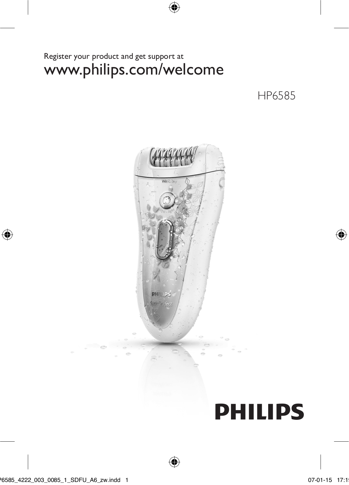 Philips HP6585/01 instructions for use