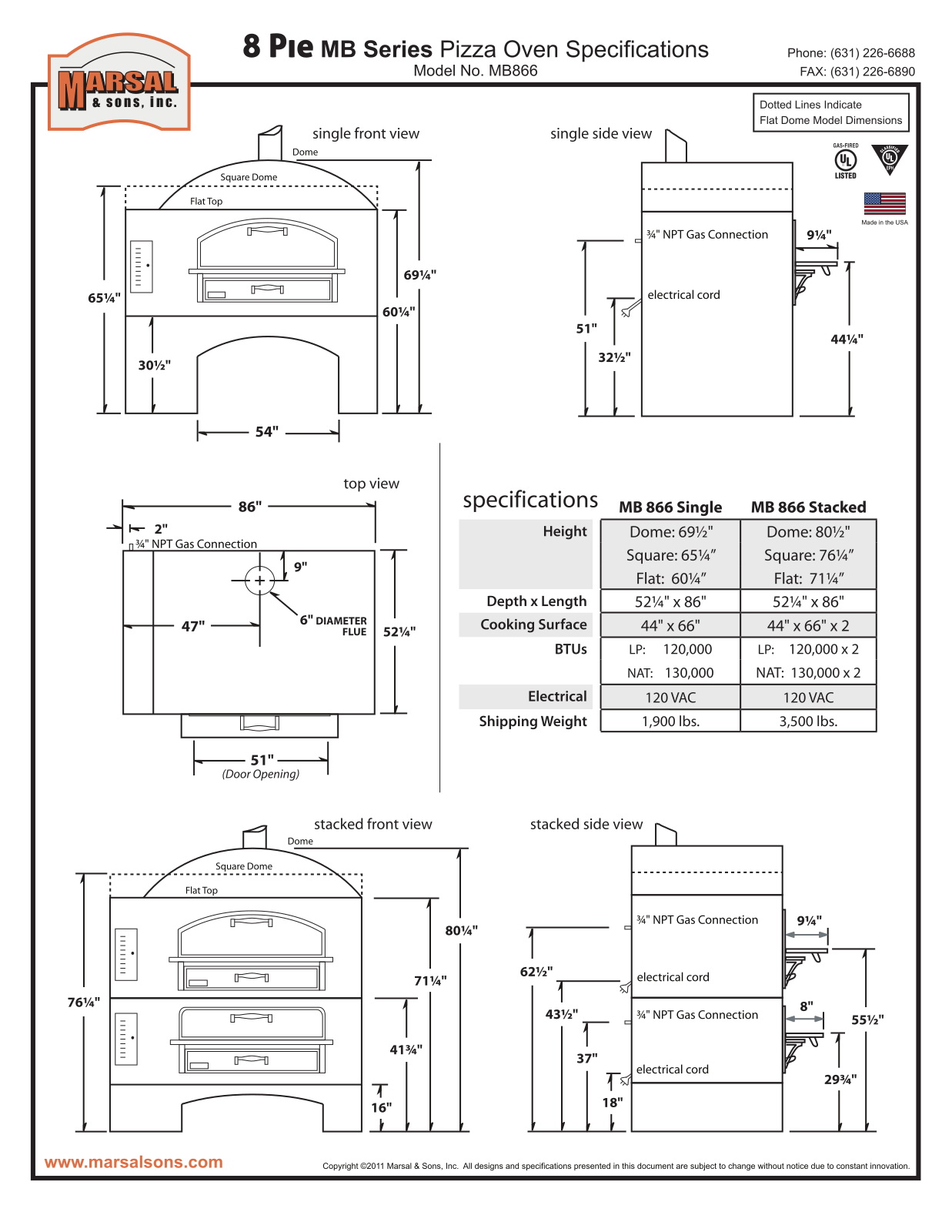 Marsal & Sons MB866 User Manual