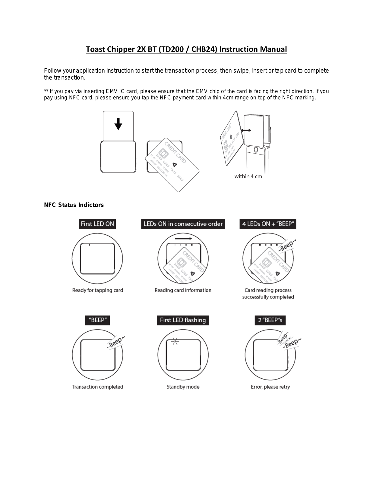 BBPOS CHB24 User Manual