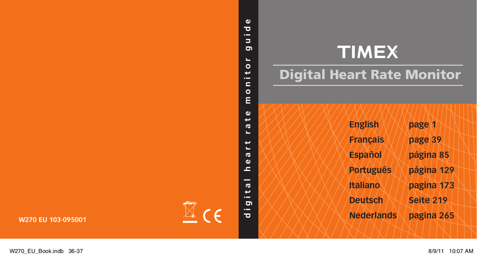 Timex W270 User Manual